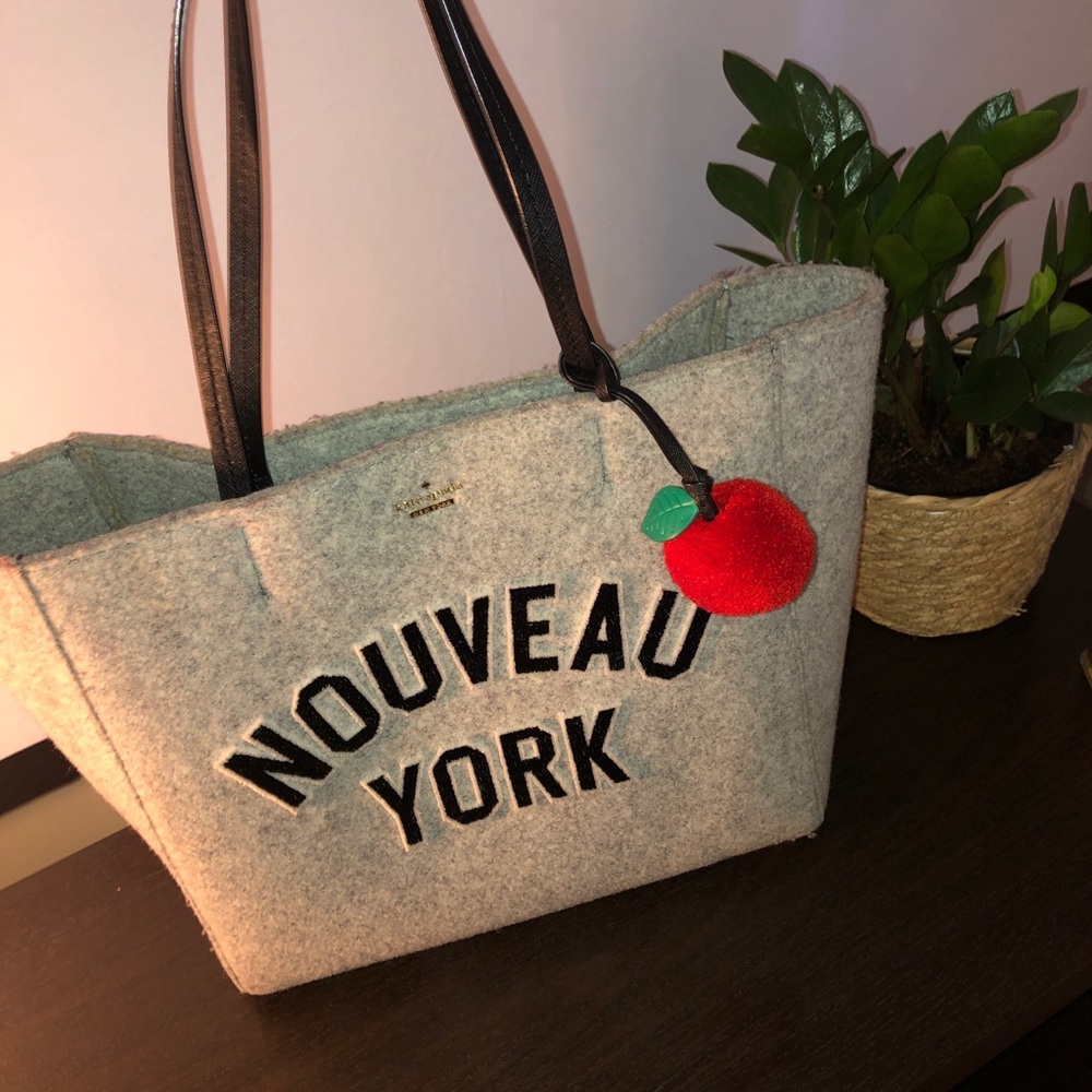 ***FLASH SALE EVERYTHING 1/2 OFF*** Kate Spade Nouveau York Felt Tote